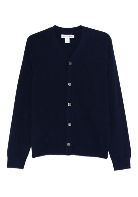 cardigan knit uomo navy COMME DES GARÇONS | FZ-N105-PER2